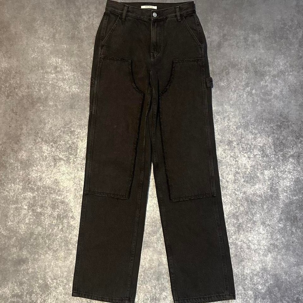 Pacsun Baggy Carpenter Double Knee Black Jeans‎ Women's Size 23